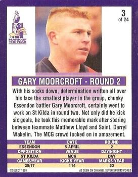 1999 Cadbury Classic Grabs 98 #3 Gary Moorcroft Back